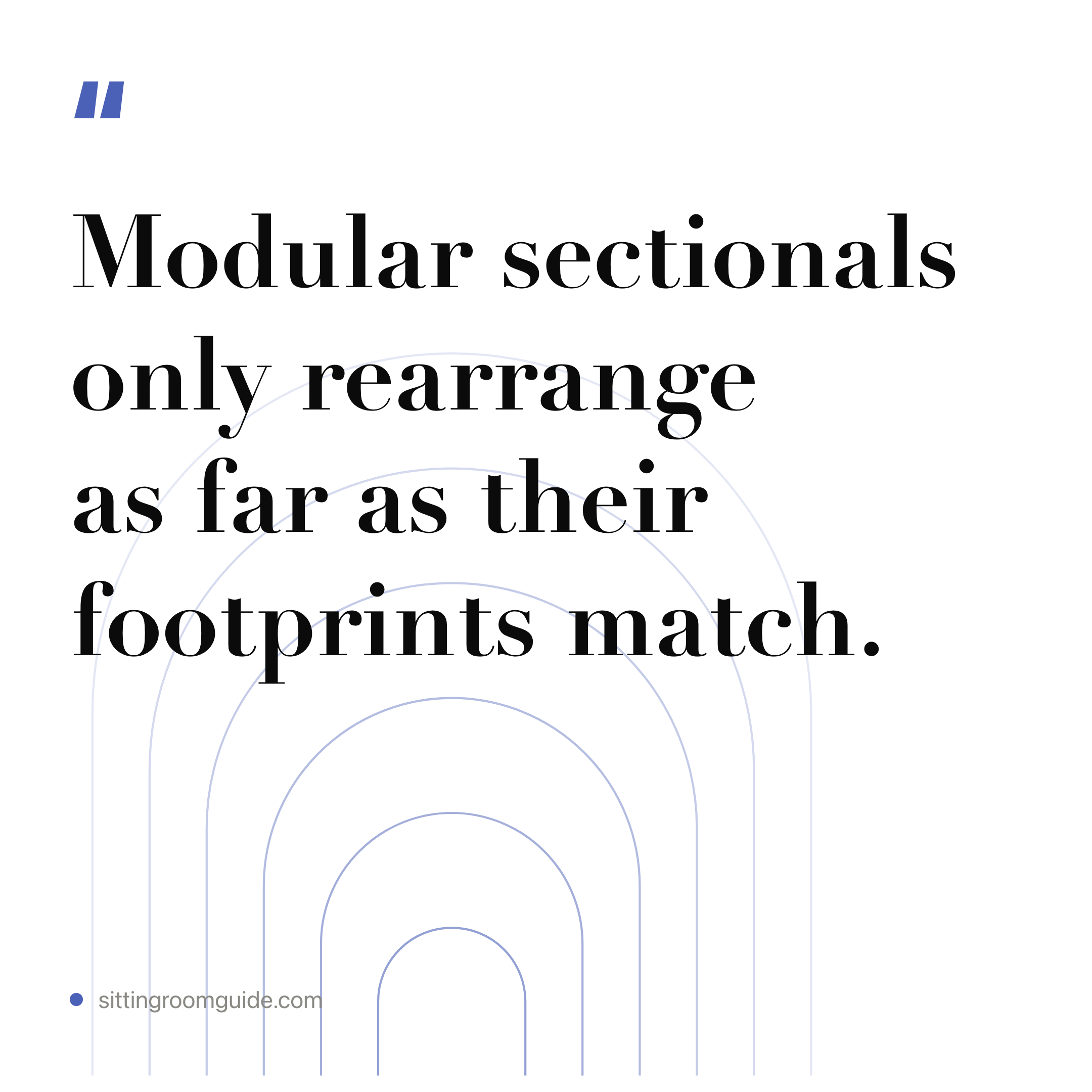 Modular Sectional Reconfiguration: The 35" Rule
