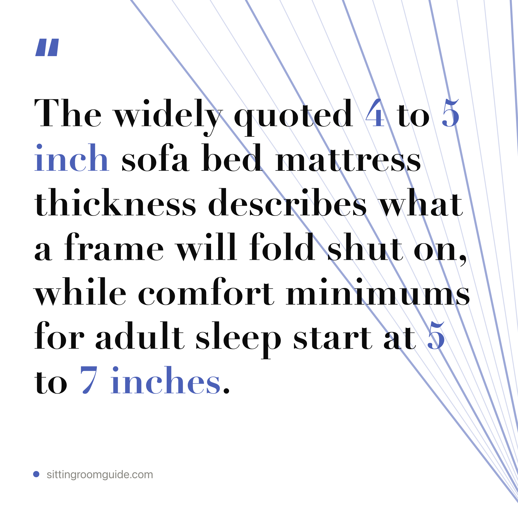 Sofa Bed Mattress Thickness Is a Fold Limit
