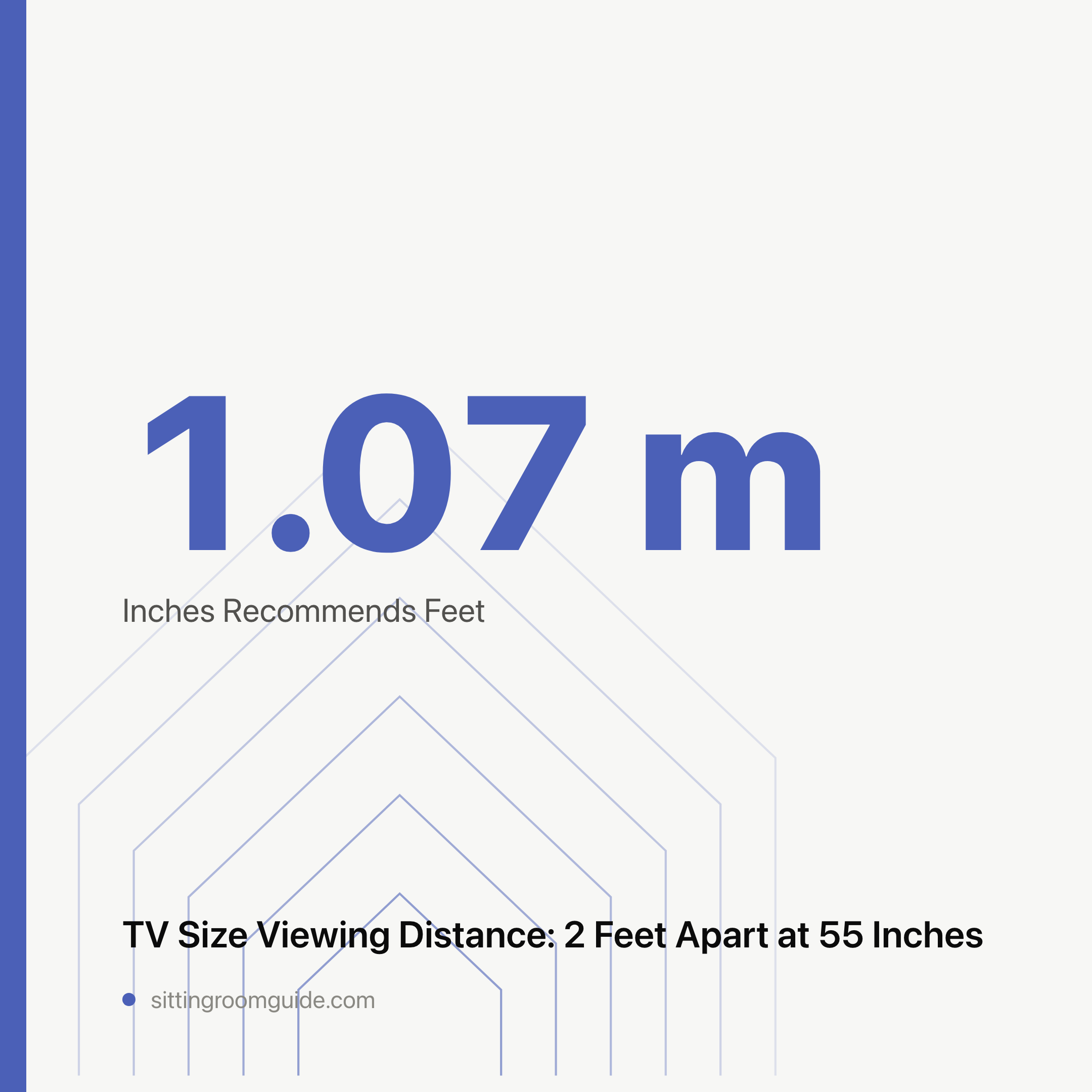 TV Size Viewing Distance: 2 Feet Apart at 55 Inches